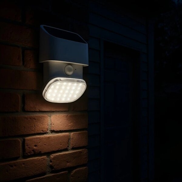 Viking - LED соларно стенно осветително тяло със сензор LED/1W/3,7V 3000/4000K