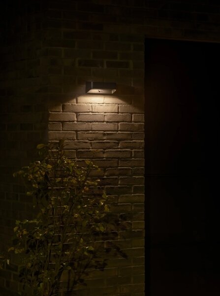 Nordlux - LED соларно осветително тяло с вграден сензор MARCELLIO LED/5W/5V IP54 черно