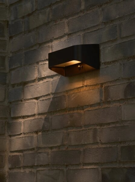 Nordlux - LED соларно осветително тяло с вграден сензор MARCELLIO LED/5W/5V IP54 черно