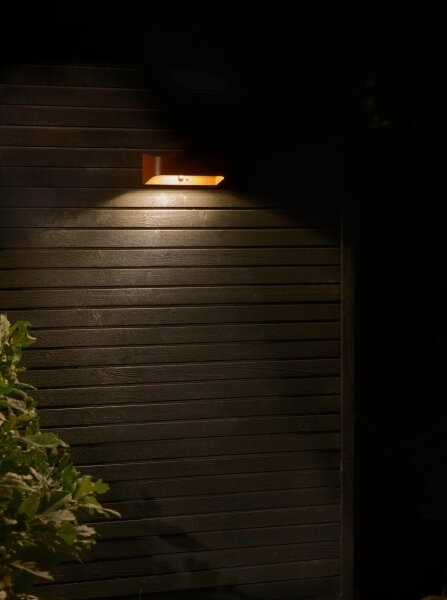 Nordlux - Соларно LED осветително тяло със сензор MARCELLIO LED/5W/5V IP54 кафяво