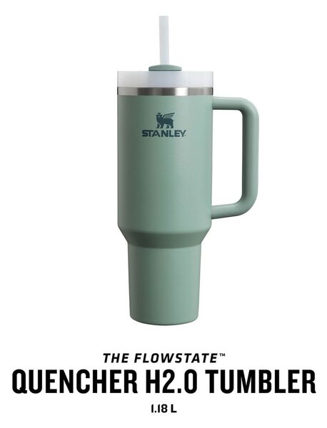 Зелен термос 1,18 l Quencher H2.O FlowState – Stanley