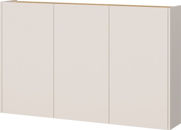 Кремаво шкафче с дъбов декор 138x87x25 cm Libbiano – Germania