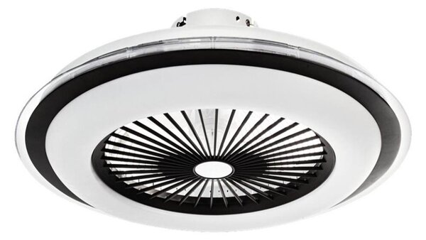 LED Димируема лампа с вентилатор ZEPHYR LED/48W/230V черна + д.у