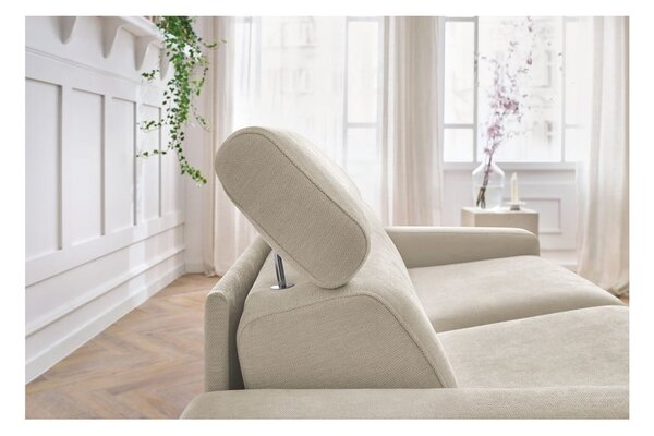 Кремав разтегателен диван 195 cm Monaco – Bobochic Paris