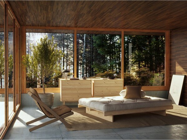 Двойно легло от борова дървесина 180x200 cm Kanso – Karup Design