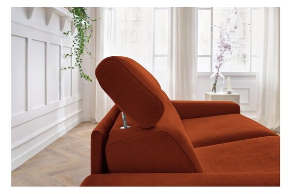 Разтегателен диван в тухлен цвят 195 cm Monaco – Bobochic Paris