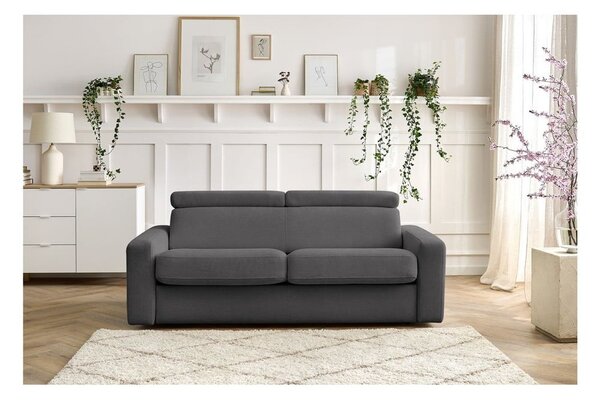 Тъмносив разтегателен диван 195 cm Monaco – Bobochic Paris