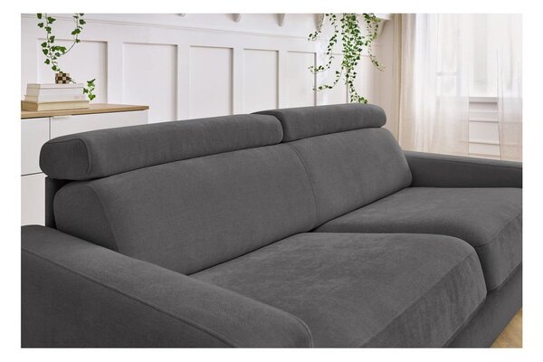 Тъмносив разтегателен диван 195 cm Monaco – Bobochic Paris