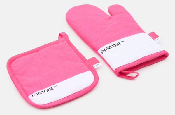Sinsay - Кухненска ръкавица и ръкохватка Pantone - фуксия