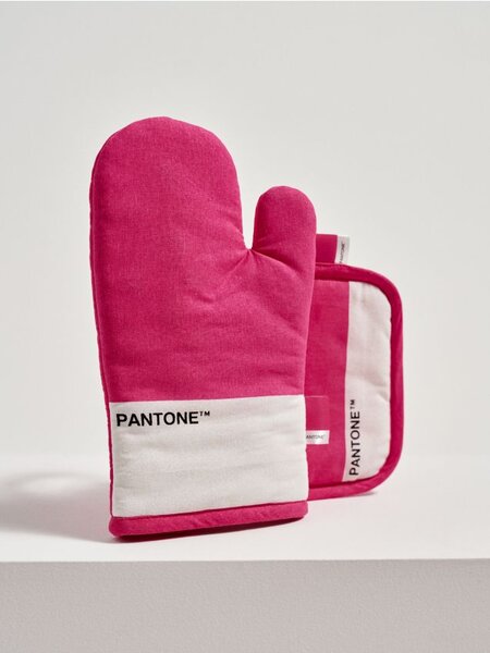 Sinsay - Кухненска ръкавица и ръкохватка Pantone - фуксия