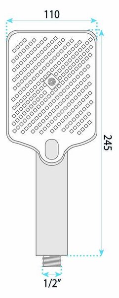 Душ слушалка Rea JS-031 BRUSH NICKLE