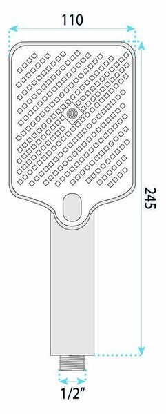 Душ слушалка Rea JS-031 BRUSH COPPER