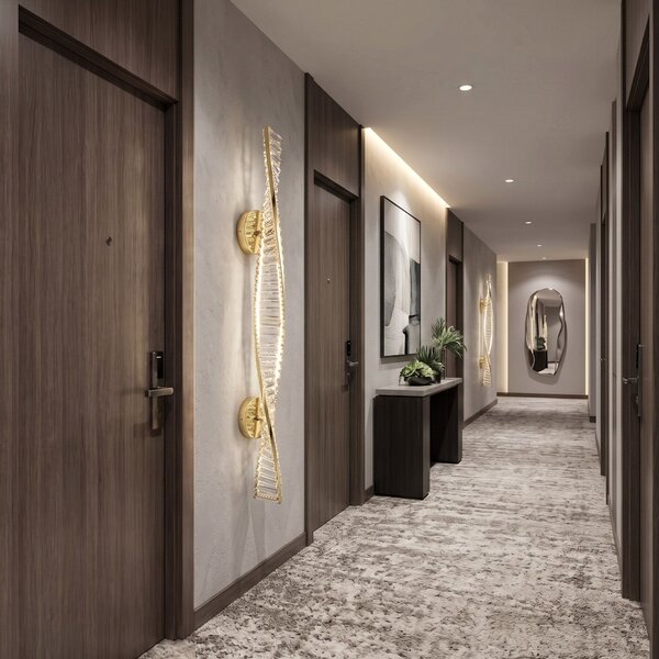 СТЕНЕН LED АПЛИК APP1952-W 100cm GOLD