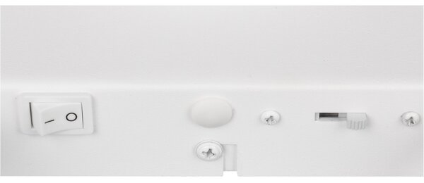 Trio Lighting LED стенна лампа Arola, бяла матова, ширина 17 cm, метал, Затъмняване, Бял, Дневна/трапезария, Метал, Модерен