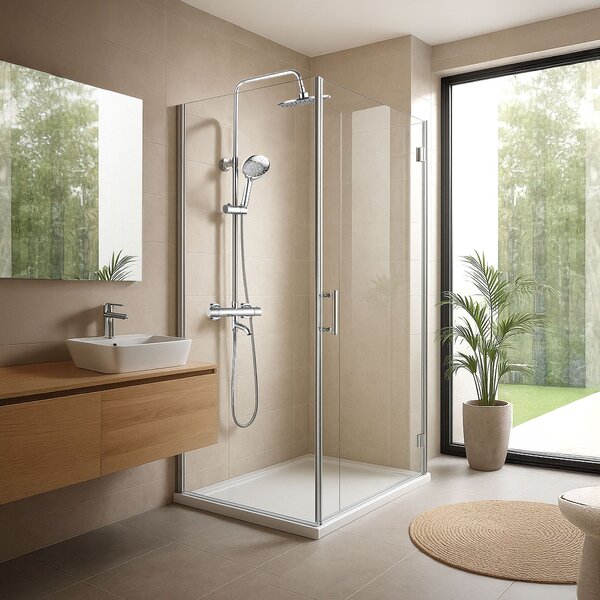 Душ система с Термостат Rea Lungo Diamond chrome