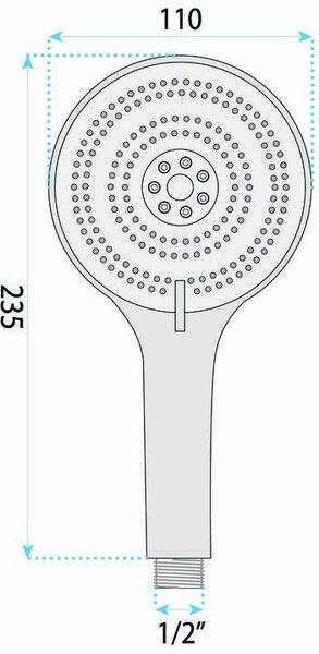 Душ слушалка Rea JS-019 BRUSH NICKLE