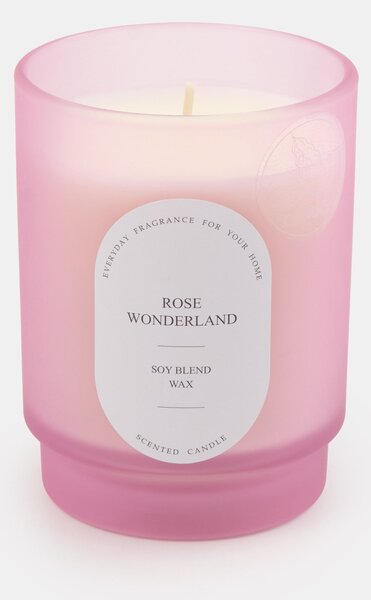 Sinsay - Ароматна соева свещ Rose Wonderland - пастелнорозово
