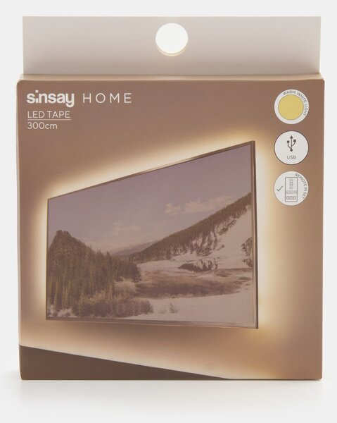 Sinsay - Бяла LED лента 3 m с дистанционно - бял