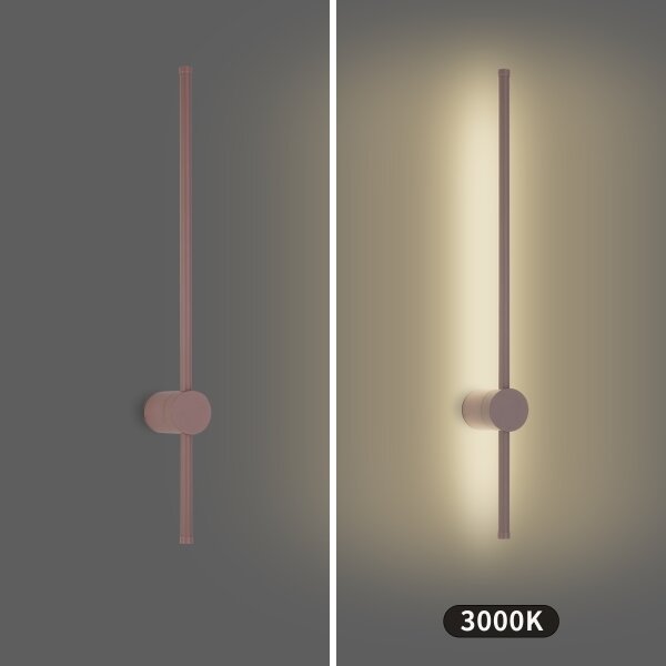 Brilagi - LED външен стенен аплик AURA LED/12W/230V 3000K IP54 65 cm кафяв CRI 90