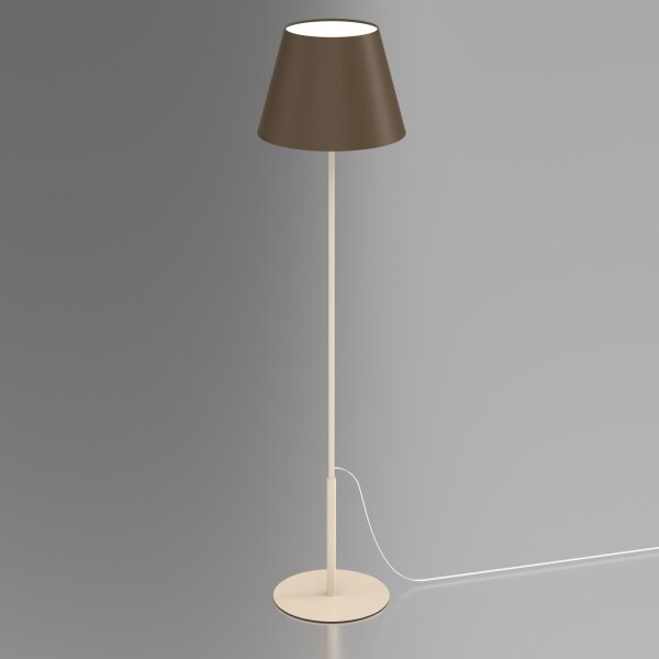 Подова лампа ARDEN 1xE27/15W/230V бежова/кафява