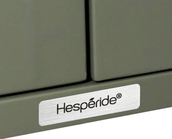 Градински бюфет Hesperide Ironia, Стомана, 90x46x76 cm - Махагон/Мед