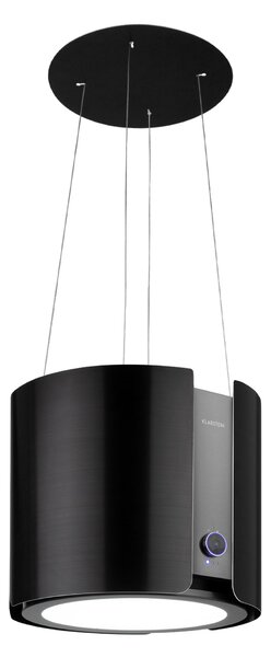 Klarstein Skyfall, островен абсорбатор, Ø 45 см, рециркулация, 402 м³ / ч, LED, черен