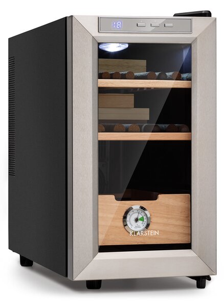 Klarstein El Presidente 23, овлажнител, 45 W, тъч управление, буково дърво, 23L, LED