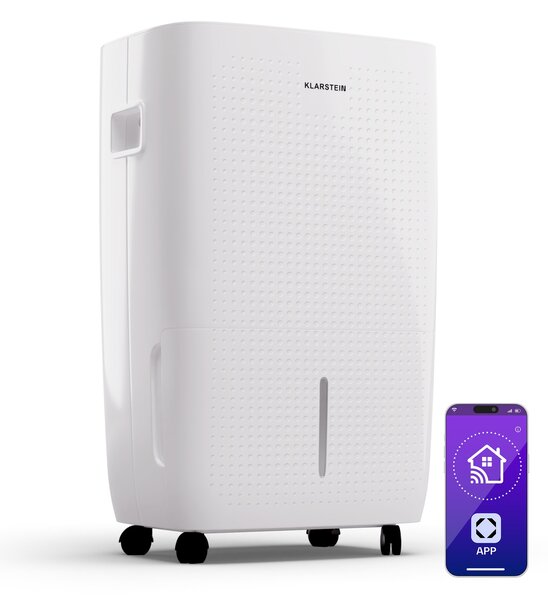 Klarstein DryFy Connect Smart Влагоуловител WiFi Компресен 60л /20 ч d 45-65 м² Бял