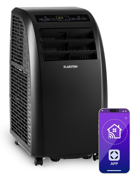 Klarstein Metrobreeze Rom Smart, мобилен климатик, 10000 BTU / 3.0 kW, енергиен клас A, дистанционно управление