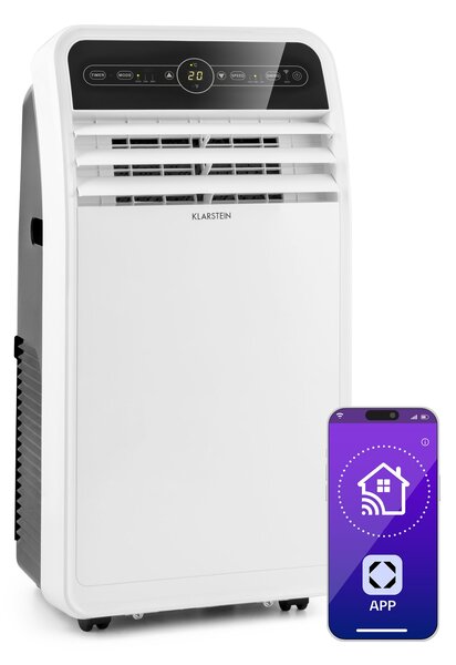 Klarstein Metrobreeze New York Smart 12k, мобилен климатик, 12000 BTU / 3,5 kW, енергиен клас А, дистанционно управление