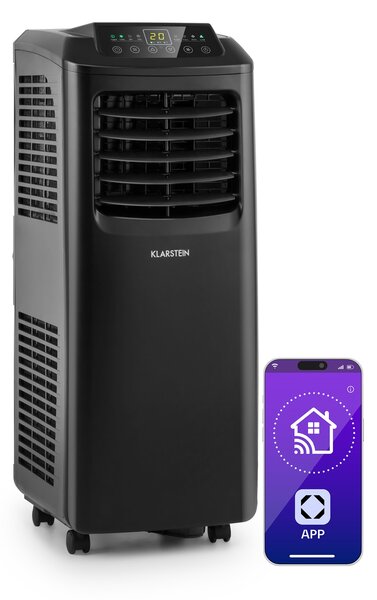 Klarstein Pure Blizzard Smart 9k, мобилен климатик, 9000 BTU/2,6 kW, енергиен клас А, дистанционно управление