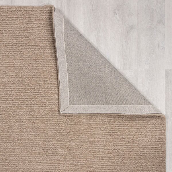 Бежова ръчно изработена вълнена пътека 80x230 cm Harris Boucle – Flair Rugs