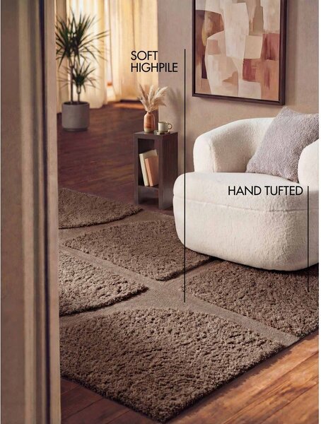 Кафяв ръчно изработен килим 80x150 cm Lambeth Jasper – Ted Baker