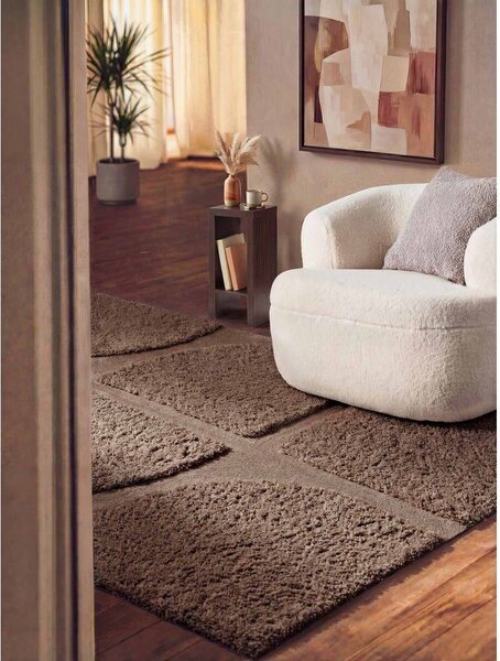 Кафяв ръчно изработен килим 80x150 cm Lambeth Jasper – Ted Baker