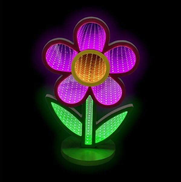 2Kids Toys - LED неонова настолна декорация — цвете, LED/5W/USB