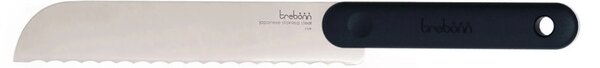 Дъска за рязане с вграден нож Trebonn Artu Bread 1122101, 43x24 см, Острие 20 см, Бамбук, Японска стомана, Черен