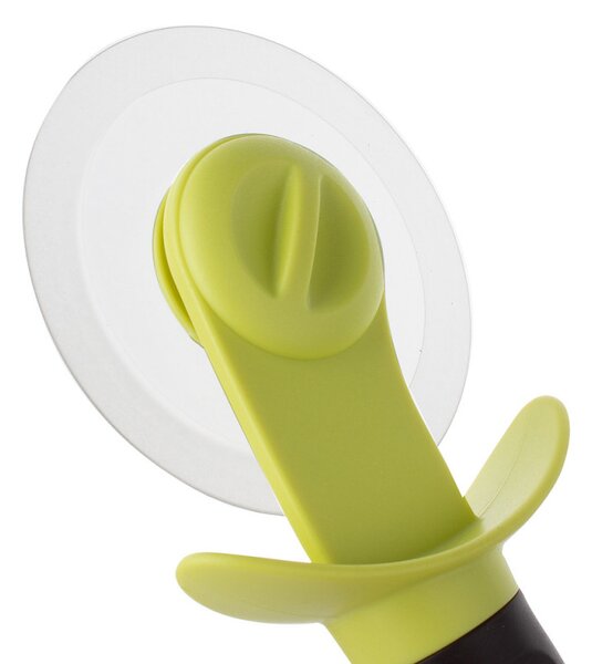 Нож за пица Trebonn Willy 1523210, 22 см, Мека дръжка, Премахващо се острие, Черен/Жълт