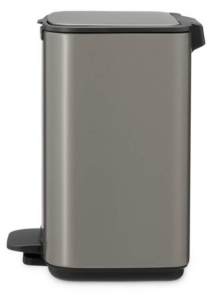 Кош за боклук Brabantia Bo Pedal 1010126, 4 л, Леко затваряне, Противоплъзгаща основа, Сив
