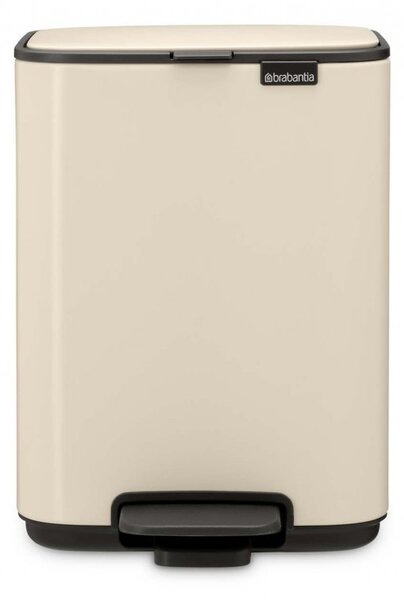 Кош за боклук Brabantia Bo Pedal 1010122, 4 л, Леко затваряне, Противоплъзгаща основа, Бежов