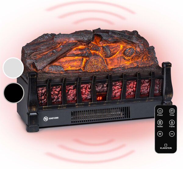 Klarstein Kamini FXL 2G, Електрическа камина, Камина, 1800 W, 3D LED илюзия за пламък