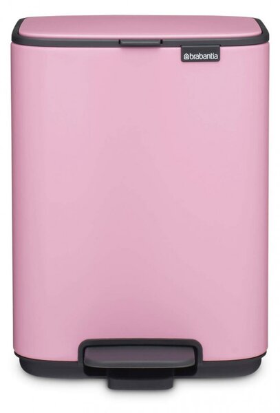 Кош за боклук Brabantia Bo Pedal 1010444, 4 л, Леко затваряне, Противоплъзгаща основа, Розов
