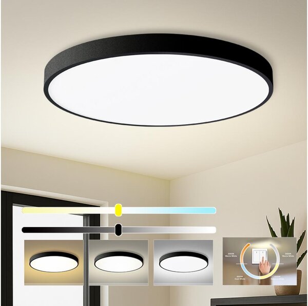 Brilagi - LED плафон POOL LED/128W/230V 3000/4000/6000K Ø 100 cm черен