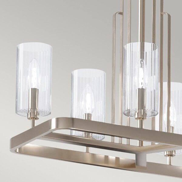 Quintiesse QN-KIMROSE10-PN - Полилей на тръба KIMROSE 10xE14/40W/230V лъскав хром