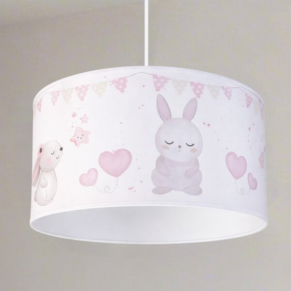 Brilagi - LED детски полилей на кабел BOBO 1xE27/60W/230V Ø 35 см бял/с животински мотиви