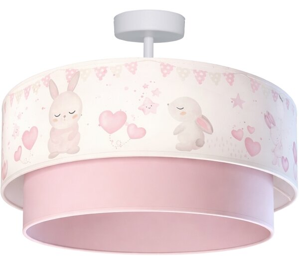 Brilagi-LED Детски плафон BOBO 1xE27/60W/230V Ø40 cm кремав/розов/кралскосин