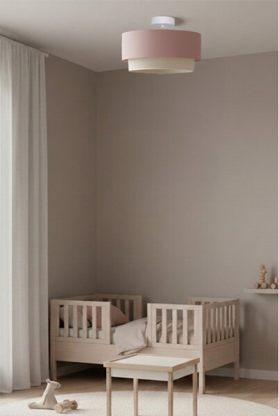 Brilagi - LED прикрепен полилей BOHO BOBO 1xE27/60W/230V Ø 40 см розов/кремав