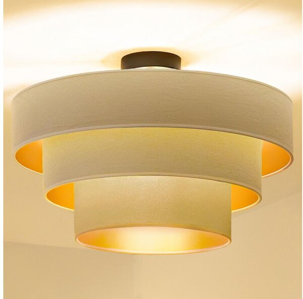 Brilagi - Повърхностно монтиран полилей LUNETA 1xE27/60W/230V Ø 40 см кремав/златен