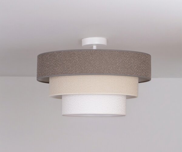 Brilagi - Плафонна лампа LUNETA, повърхностно монтирана, 1xE27/60W/230V, Ø 40 см, сив/кремав/бял