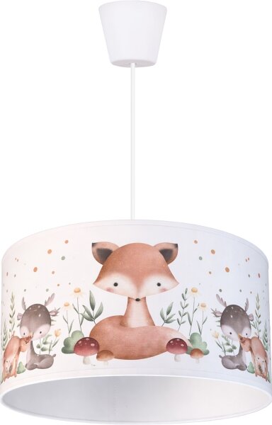 Brilagi - LED детски полилей на кабел BOBO 1xE27/60W/230V Ø 35 см бял/с животински мотиви