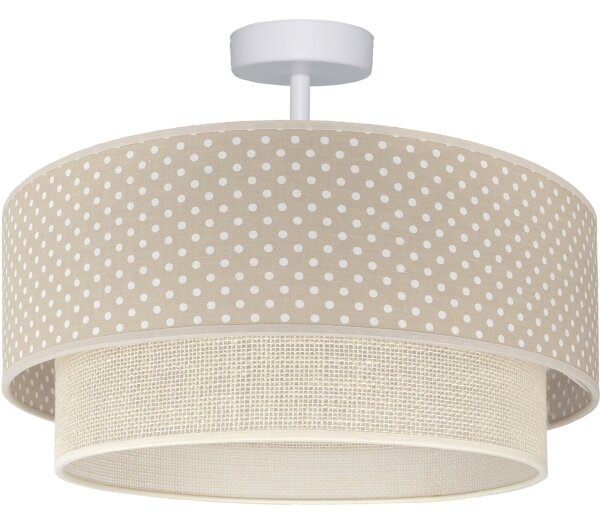 Brilagi-LED Плафониера BOHO BOBO 1xE27/60W/230V, диаметър 40 см, на точки бежово/крем